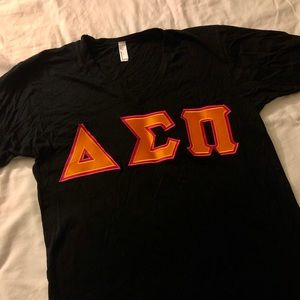 Delta Sigma Pi DSP Stitched Letters Short Sleeve
